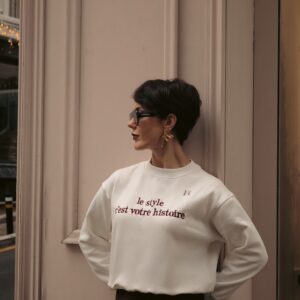 vues ekru sweatshirt