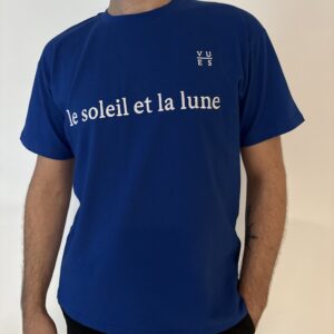 vues erkek mavi tişört